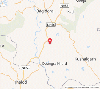 Map of Sajjangarh, Rajasthan