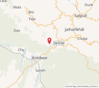 Map of Sajura Bhel, Uttarakhand