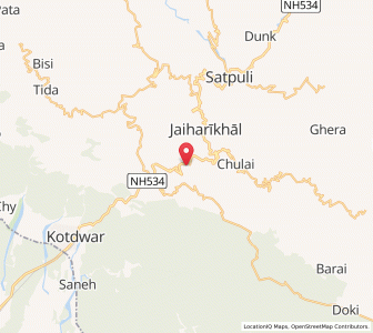 Map of Sakanyani, Uttarakhand