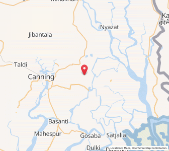 Map of Sakeora, West Bengal
