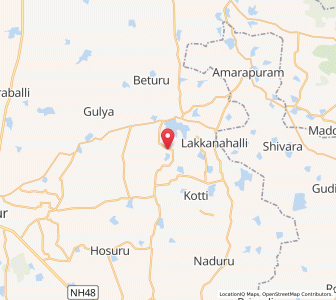 Map of Sakkara, Karnataka