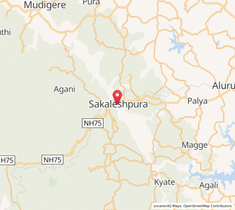 Map of Sakleshpur, Karnataka