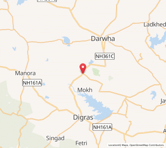 Map of Sakra, Maharashtra