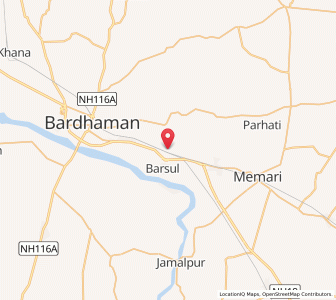 Map of Saktigarh, West Bengal