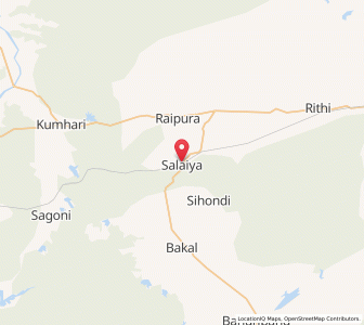 Map of Salaiya, Madhya Pradesh