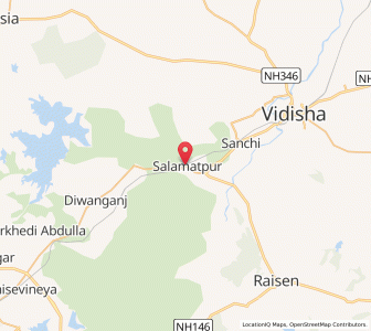 Map of Salamatpur, Madhya Pradesh