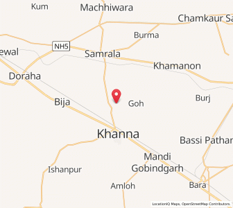 Map of Salaudi, Punjab