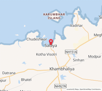 Map of Salaya, Gujarat