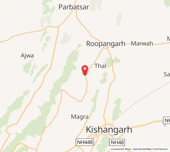 Map of Salemabad, Rajasthan
