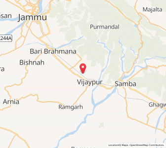 Map of Salmehri, Kashmir
