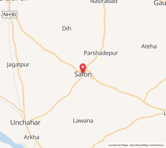 Map of Salon, Uttar Pradesh