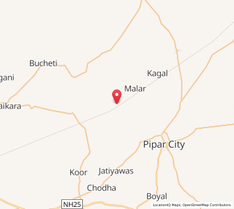 Map of Salwa Khurd, Rajasthan