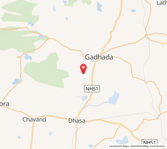 Map of Samadhiala, Gujarat