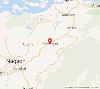 Map of Samaguri, Assam
