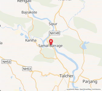 Map of Samal, Odisha
