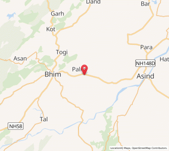 Map of Samalia, Rajasthan