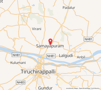 Map of Samayapuram, Tamil Nadu