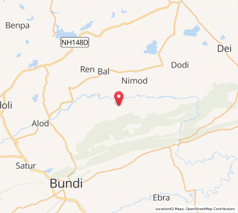 Map of Sambharwari, Rajasthan