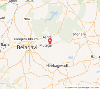 Map of Sambre, Karnataka