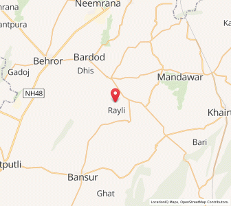 Map of Samda, Rajasthan