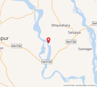 Map of Samdaha, Madhya Pradesh