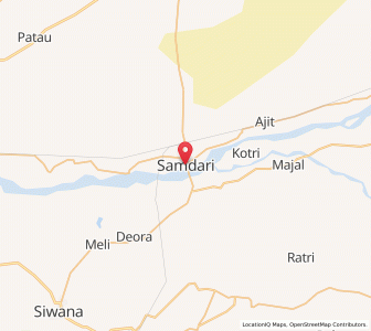 Map of Samdari, Rajasthan