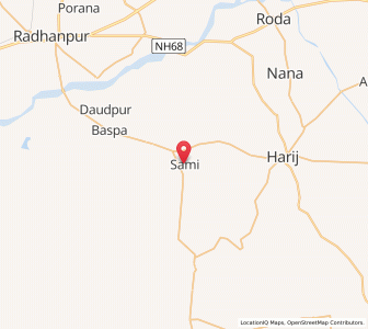 Map of Sami, Gujarat