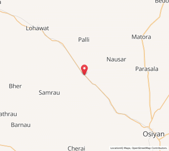 Map of Samrau, Rajasthan