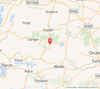 Map of Samsherpur, Maharashtra