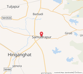 Map of Samudrapur, Maharashtra