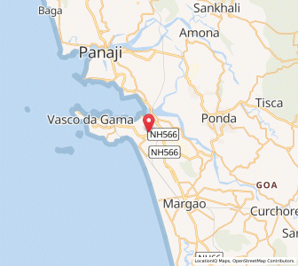 Map of Sancoale, Goa