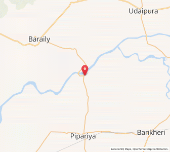 Map of Sandia, Madhya Pradesh