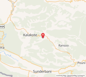 Map of Sangheri, Kashmir