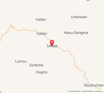 Map of Sanjak, Kashmir