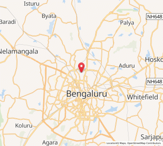 Map of Sanjay Nagar, Karnataka