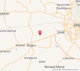 Map of Sanjriya, Rajasthan