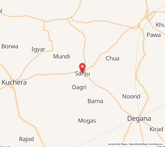 Map of Sanju, Rajasthan