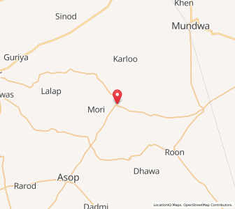 Map of Sankhwas, Rajasthan