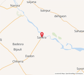 Map of Sankra, Uttar Pradesh