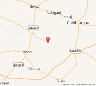 Map of Sanmanpur, Uttar Pradesh