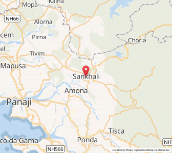 Map of Sanquelim, Goa
