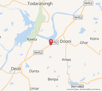 Map of Santhali, Rajasthan