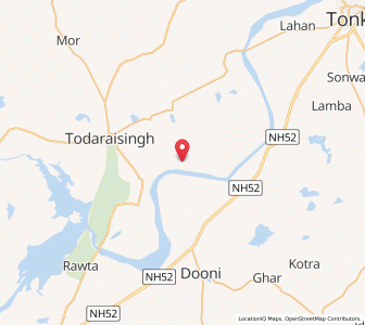 Map of Santiawas, Rajasthan