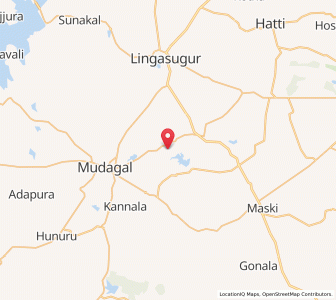 Map of Santikallur, Karnataka