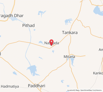 Map of Saori, Gujarat