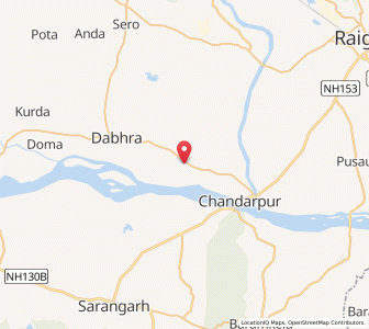 Map of Sapos, Chhattisgarh