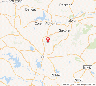 Map of Saptashring, Maharashtra