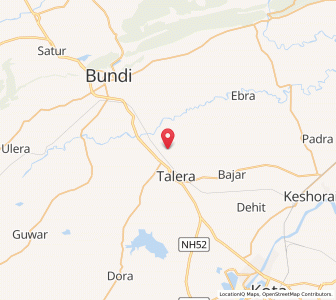 Map of Saptija, Rajasthan