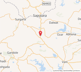 Map of Sarad, Maharashtra