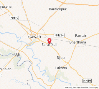 Map of Sarai Ekdil, Uttar Pradesh